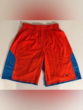 Nike Dri-Fit Orange and Blue Basketball Shorts Men’s Size Large